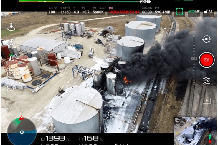 Inspecciones de tanques con drones